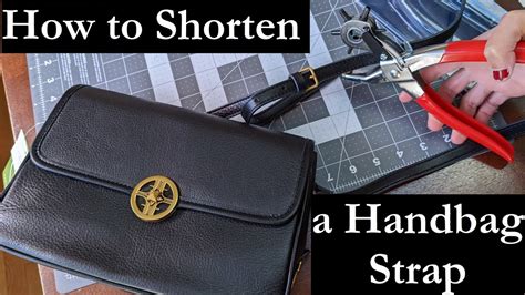 how to shorten leather bag strap|how to shorten handbag straps.